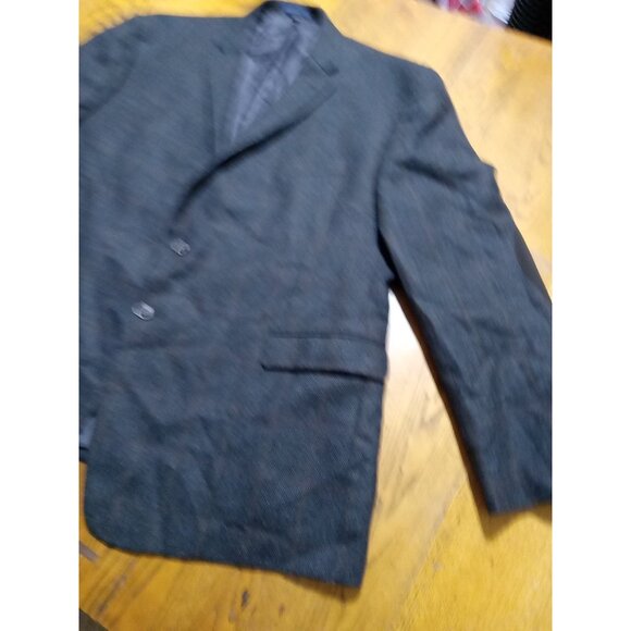 JoS. A BANK Mens BLAZER WOOL 50S BLACK BROWN Preowned Coat Jacket Sport ? Used - Picture 4 of 13